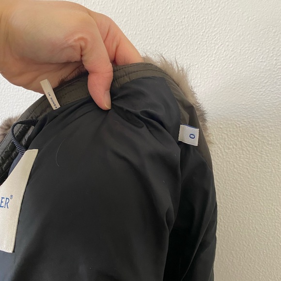 Women’s Moncler down jacket with camouflage dyed rabbit fur collar! - Picture 11 of 16